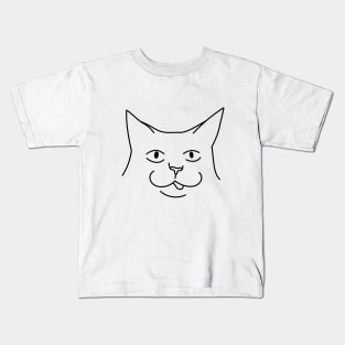 Silly Funny Cat Kids T-Shirt